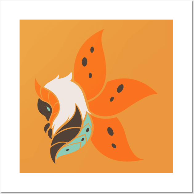 Warmful Flutter - Moth Wall Art by kinokashi